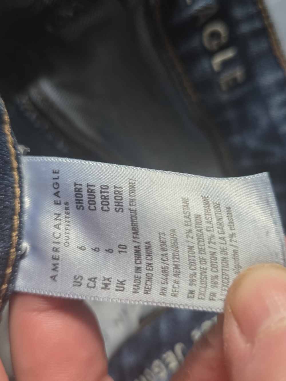Aeropostale Distressed Dark Blue Ripped Jeans - Picture 2 of 2